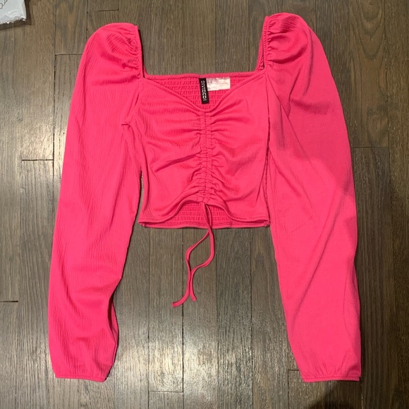 Hot Pink Long Sleeve Top - Picture 1 of 4